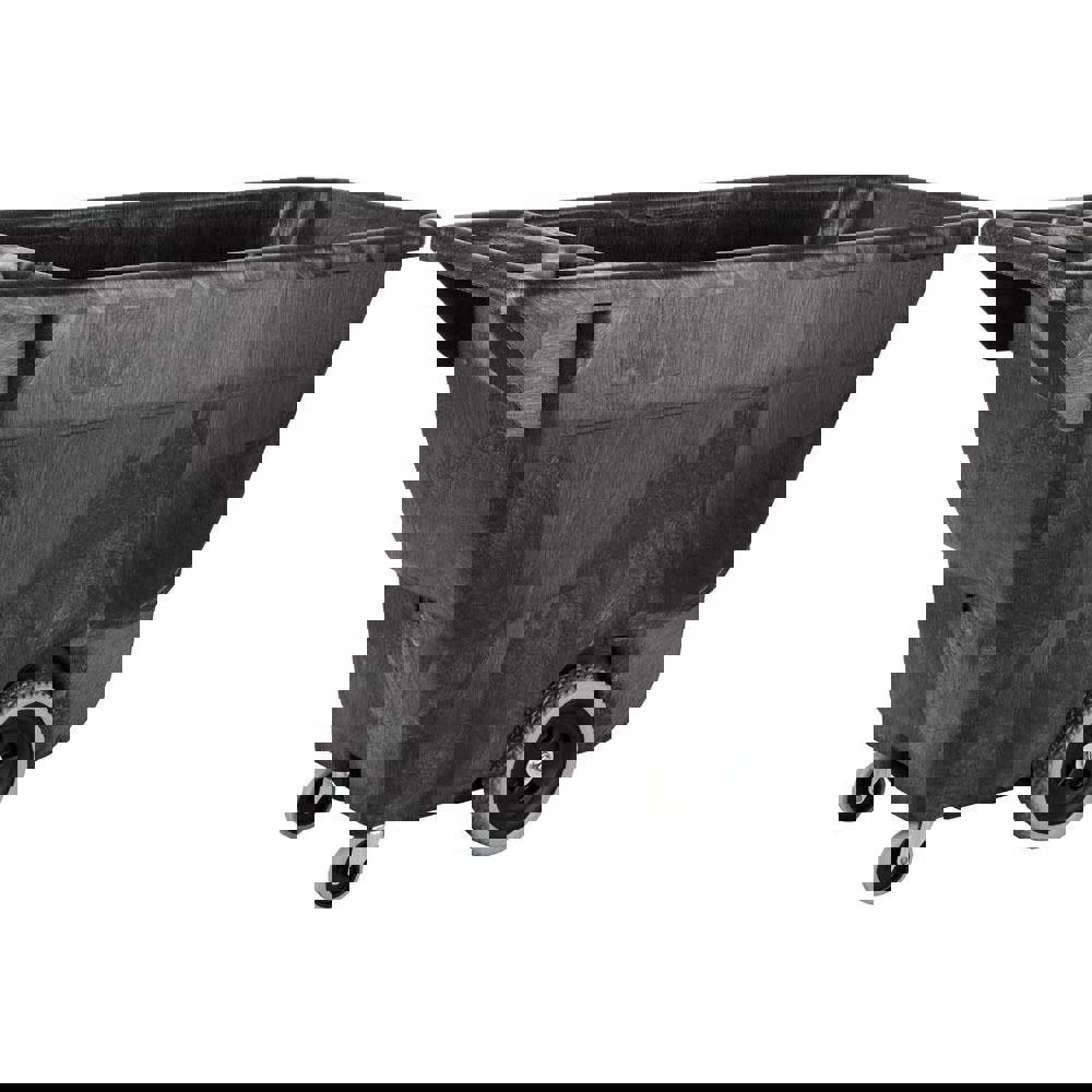 Structural Foam Tilt Truck, 101 gal, 450 lb Capacity, Plastic, Black